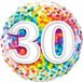 Folat Qualatex Folieballon Regenboog confetti 30 jaar 43cm