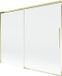 Mexen Rox badwand 2-delig schuifbaar 190 x 150 cm, transparant, goud
