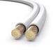 PureLink SP061-020 luidsprekerkabel 2 x 2,5mm² (99,9% OFC, massieve koperstrengen van 0,20 mm) hifi luidsprekerkabel, 20 m, wit