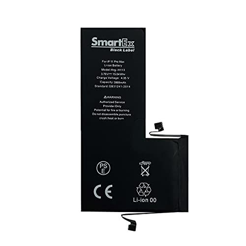 Smartex Smartex® Black Label Batterij compatibel met iPhone 11 Pro Max - Capaciteit 3969 mAh | Productiejaar 2021 |