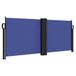 vidaXL Windscherm uittrekbaar 120x1000 cm blauw
