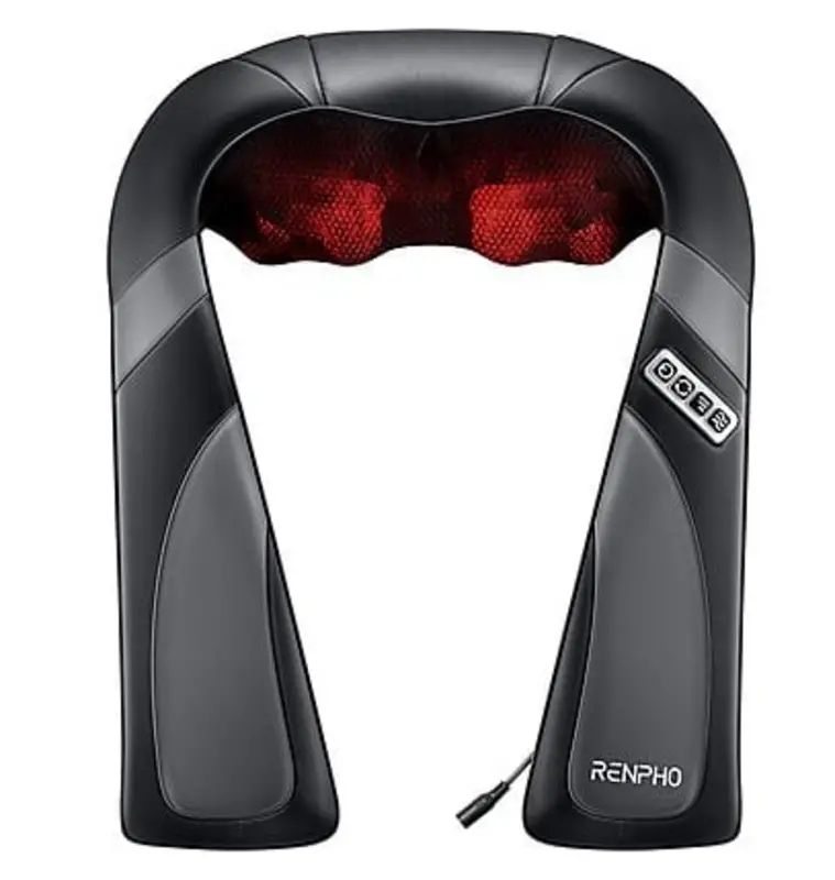 Renpho U-Neck Go Shiatsu Nek & Schouder Massager - Verwarmingsfunctie - Geschikt voor verschillende lichaamsdelen - Zwart