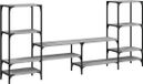 vidaXL Tv-meubel 206,5x28,5x95 cm bewerkt hout grijs sonoma eikenkleur