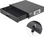 VEVOR 2U Rack Mount Lade, 50 lbs Max Dragende, Afsluitbare Server Cabinet Case, Schuiflade met slot en kabelbeheergaten, voor 19" Netwerkapparatuur Server AV-rack of kabinet behuizing