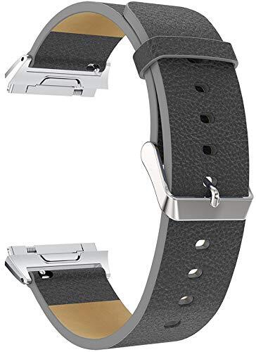 Chainfo Quick Release Leather Watch Strap compatibel met Fitbit Ionic Band (Pattern 3)