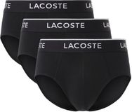 Lacoste Heren Slips Casual Briefs 3-Pack Zwart - Maat L
