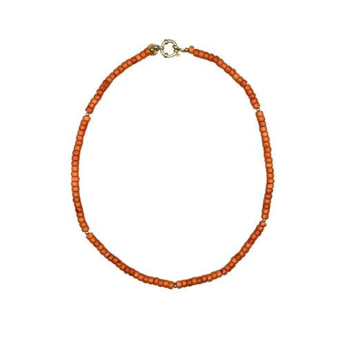 Bonnie Studios gold plated ketting Tommy oranje