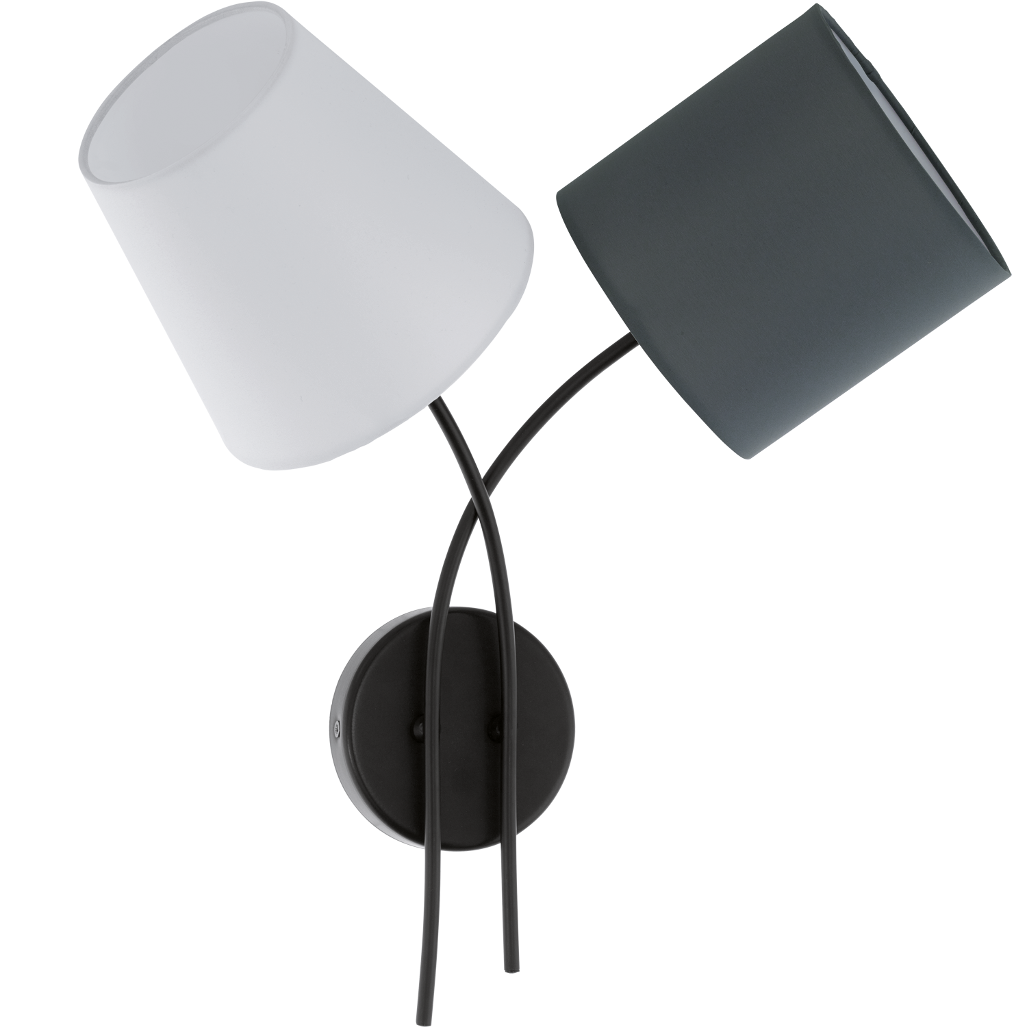 EGLO Almeida Wandlamp - E14 - Staal, Stof/Weefsel