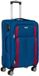 Peterson - Grande valise de voyage - Nylontrolley - Léger - Bleu/Rouge