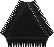 Creativ company Structuurkam - Rubber Textuur Kam - Zwart - Voor Creatieve Effecten en DIY Projecten - Afmeting 9 cm - 1 Stuk
