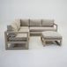 VITA Grosso loungeset hoekbank Beige 4-delig