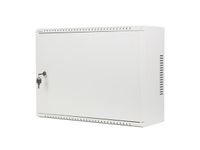 Lanberg Rack mural - 4U + 3U - 540 x 200 mm - Profil bas - Gris - Assemblé