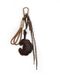 Manfield Heren Croissant bag charm Bruin Leer