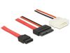 DeLOCK 84789 Rood, Zwart 0,15m