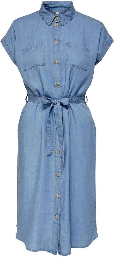 ONLY CARMAKOMA CARPEMA HANNOVER SS DNM SH DRESS NOOS - Meisjes - Mini jurken