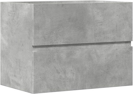 vidaXL Badkamerkast 60x38,5x45 cm bewerkt hout betongrijs