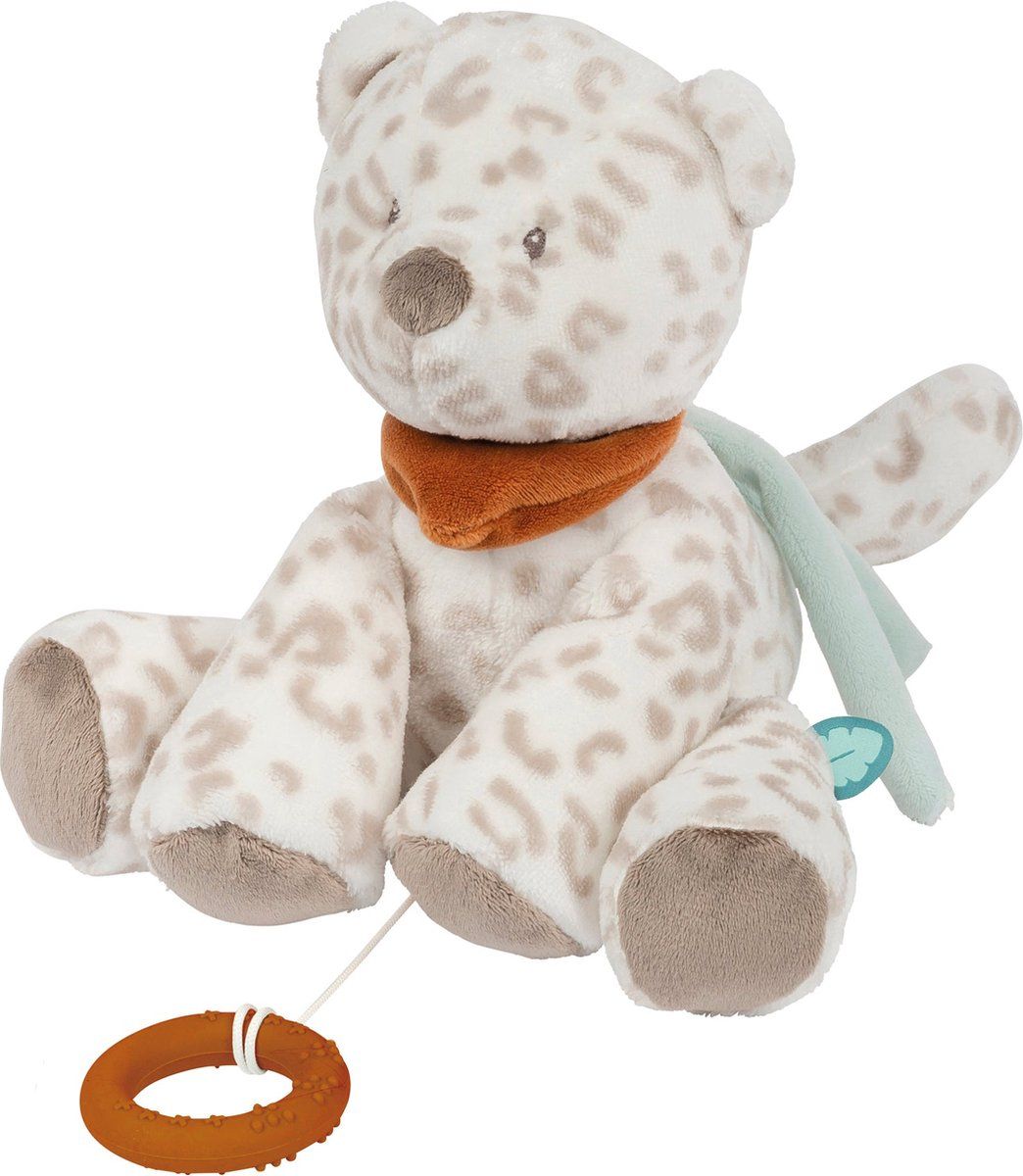 Nattou Luipaard Jungo - Muziek Knuffel - 28 cm