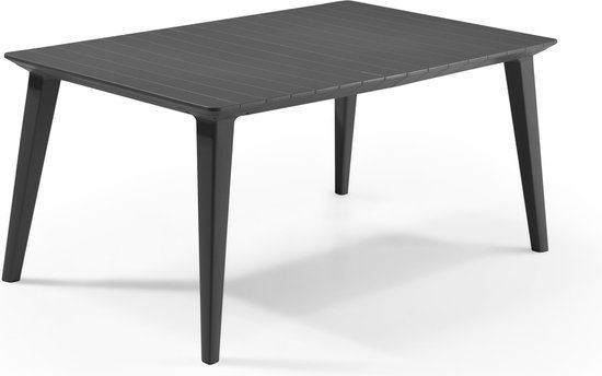 Allibert Lima Eettafel - 160x98cm - Grafiet