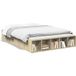 Lit Double Adulte Cadre de Lit Sans Matelas Chêne Sonoma 120x200 cm