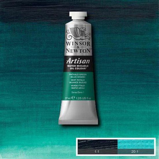 Winsor & Newton Waterverdunbare olieverf, 37ml, Phthalo Groen