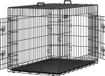 Euziel GmbH XXL banc pour chien avec 2 portes – Noir – Acier – 122 x 74.5 x 80.5 cm