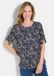 Goldner Blousetop Elegante blouse met halflange mouwen, print