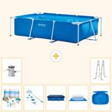Intex Rechthoekig Frame Zwembad - 260 x 160 x 65 cm - Blauw