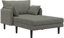 vidaXL Oversized chaise longue Lichtgrijs Katoenen stof