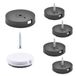 Wagner QuickClick® Viltdoppen & kunststof glijders omkeerbaar, 2 zijden wolvilt & kunststof, set van 4 om vast te schroeven - 4 x basis + schroef + glijinzetstuk - Duo - diameter Ø 25 mm - Made in DE