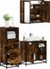 Maison Exclusive - Ensemble de meubles de salle de bain 3 pièces en bois composite chêne fumé