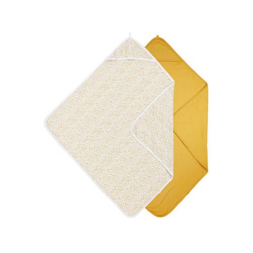 Meyco Badcape - Set van 2 - Basic Jersey - Cheetah Honey Gold