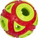 Jack And Vanilla - Rubber Toys Traktatiebal - Oranje/Groen - Ø6,4cm