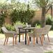 Prolenta Maison Exclusive - Tuinset voor buiten, 5-delig, lichtgrijs, van gevlochten polyraan