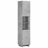 vidaXL Badkamerkast Betongrijs 36.5 x 38 x 180 cm Bewerkt hout