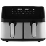 ProfiCook PC-FR 1296 H Dubbel 9L Heteluchtfriteuse Zwart/Zilver
