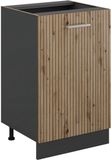 Vicco Keukenonderkast R-Line, Artisanaal eiken/Antraciet, 50 cm zonder werkblad