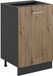 Vicco Keukenonderkast R-Line, Artisanaal eiken/Antraciet, 50 cm zonder werkblad