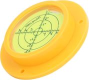 Merkloos / Sans marque BeltAvenue Holding B.V. Ronde Waterpas - Cirkel Bubble - Precisie Kalibratie - Montagegaten - 90x17mm - Geel