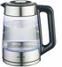Klausberg KB7888 Bouilloire électrique – 1.7L, 1850-2200W, Verre borosilicaté & Acier inoxydable 304, LED RVB, Contrôle de température - 40 à 100 degrés