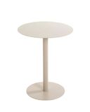 HAKU Bijzettafel rond kasjmiergrijs metaal ronde sofatafel klein - Maat: H 50 cm x Ø 40 cm, Stijl: Modern