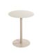 HAKU Bijzettafel rond kasjmiergrijs metaal ronde sofatafel klein - Maat: H 50 cm x Ø 40 cm, Stijl: Modern