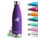 Thermosfles, 0,75 l, BPA-vrij, roestvrijstalen waterfles, lekvrij, vacuüm-geïsoleerd, metalen fles, gemakkelijk mee te nemen, voor yoga, camping, fitness