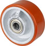 BS Rollen Jante en fonte en polyuréthane - Ø125x50mm - Capacité de charge 550kg