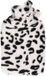 H&S Collection Bouillotte - imprimé panthère - avec housse douce à imprimé animal - blanc/noir - 1,75L