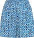 ICHI IHMARRAKECH AOP SHO4 Dames Korte broeken Viscose XS Sodalite Blue Ikat