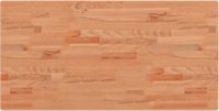 vidaXL Wastafelblad - 100x50x2,5 cm - Massief Beukenhout