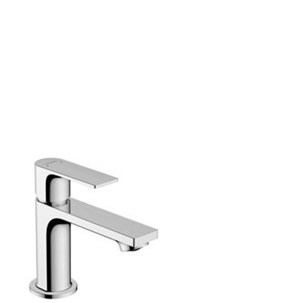 Hansgrohe Rebris e 1-gr wastafelkraan 80 met pop-up trekwaste chroom 72550000