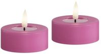 Deluxe Homeart Led Jumbo Tealight 2 stuks Violet