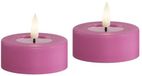 Deluxe Homeart Led Jumbo Tealight 2 stuks Violet