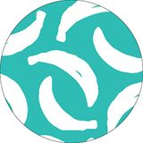 Bonateks Ronde digitaal bedrukte muismat, antislip onderkant, voor kantoor en thuis, diameter: 22 cm